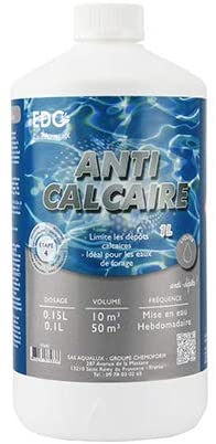 Anti-Calcaire Piscine Edenea vendu en petite quantité 1 litre, lutter contre les dépôts présentation des bonnes solutions meilleur prix