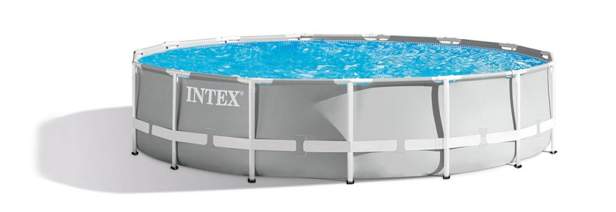 Comment choisir la meilleure piscine hors-sols, les meilleurs conseils d'achats, Intex 26726np prism frame ronde pour nager dans son jardin en été.