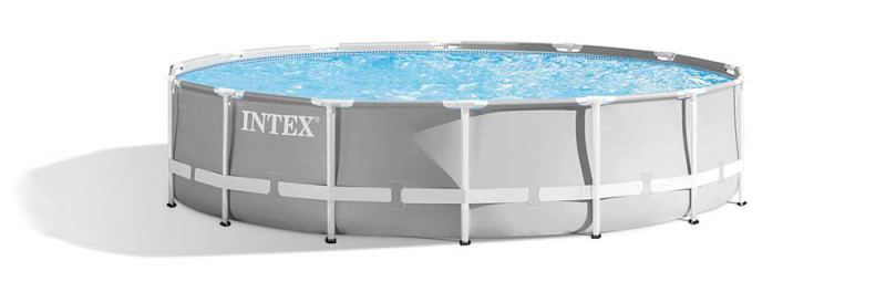 Envie d'aquérir une jolie piscine pour jardin, les piscines tubulaires Intex Prism sont disponible en format rond, choisir le modèle 26720np en kit.