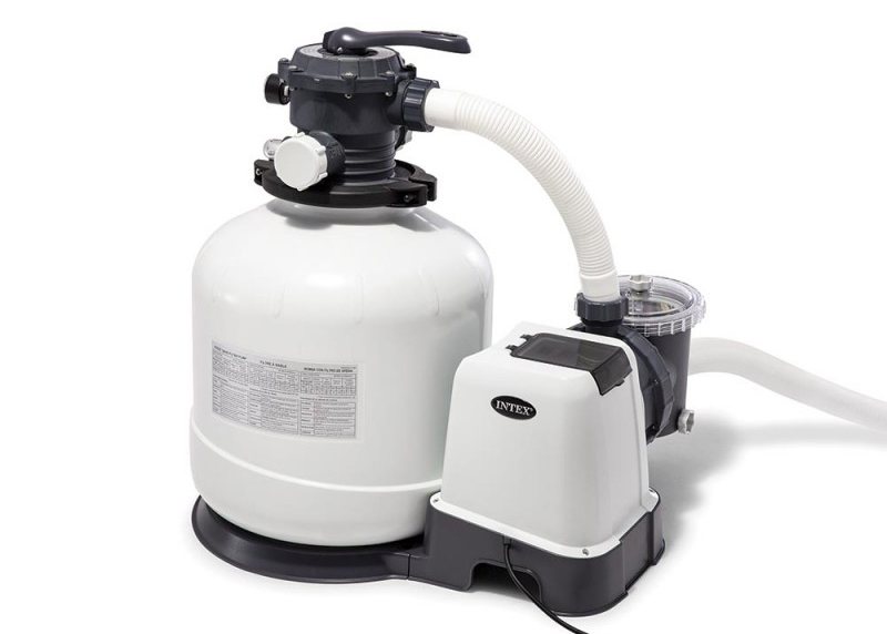 Filtre à sable Intex bassin 10m³ par heure de marque Intex pisciniste en herbe les meilleurs installations pour les privés et résidence française belge