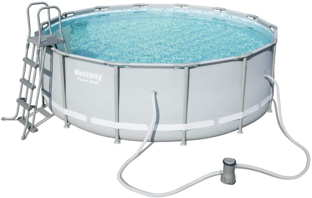 Piscine Power Steel, créer Bestway format ronde pour le jardin 4,27 x 1,22 m