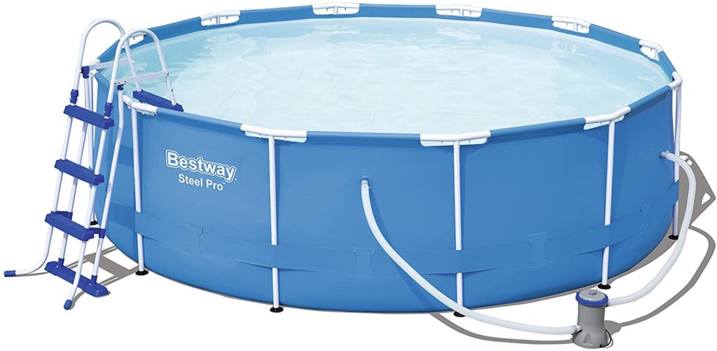 Piscine arrondie Steel Pro produit par Bestway tubulaire 3,66 x 1 m