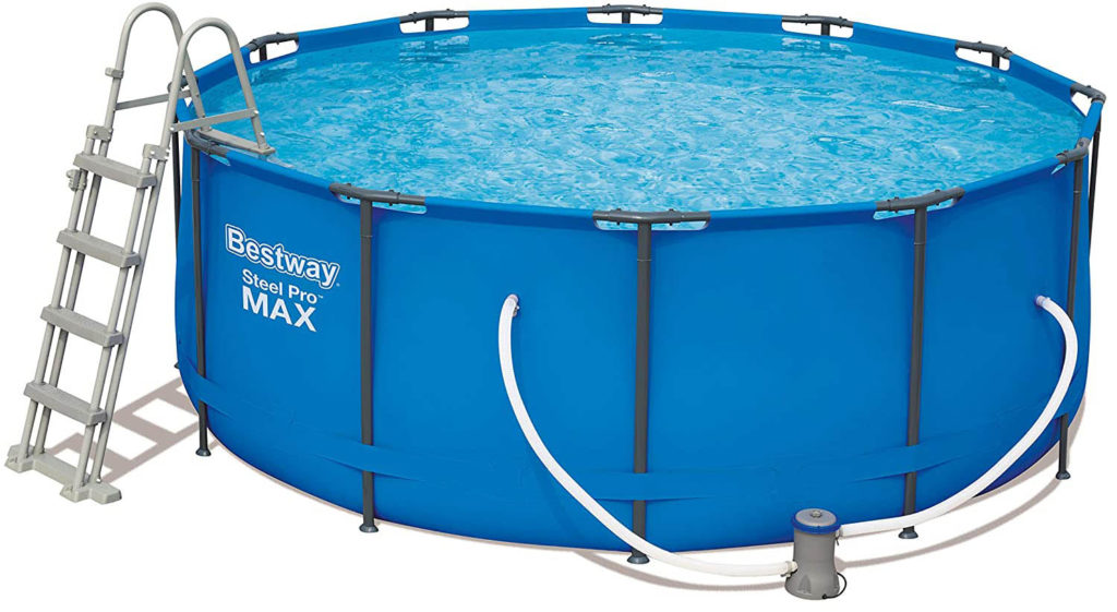 Piscine de marque Bestway, modèle Steel Pro Max rond 3,66 x 1,22 m